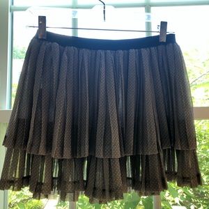 Vintage Jane Birkin lilac polka dot skirt